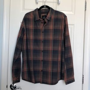 New never worn button front long sleeve shirt